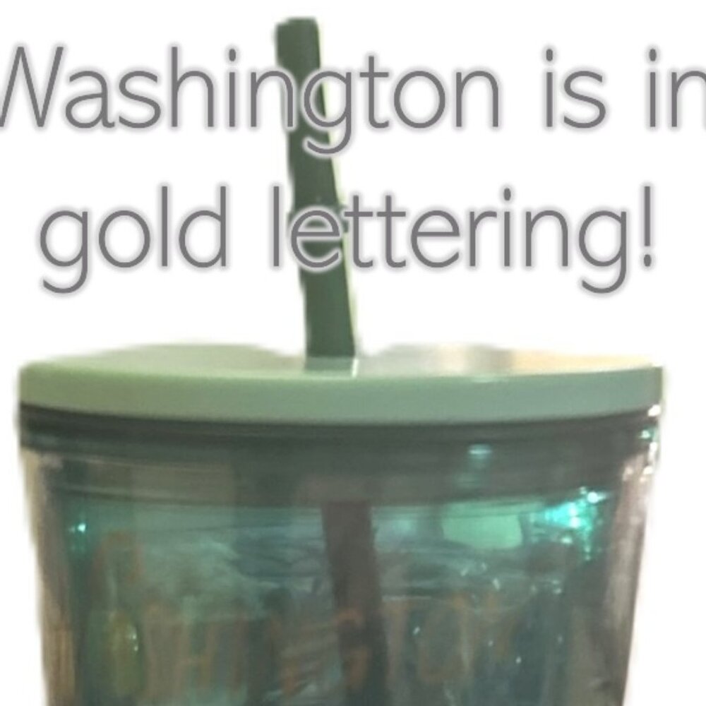 Starbucks Washington 24oz Pine & Pinecone Tumbler -Washington is in Gold letters - Picture 2 of 8